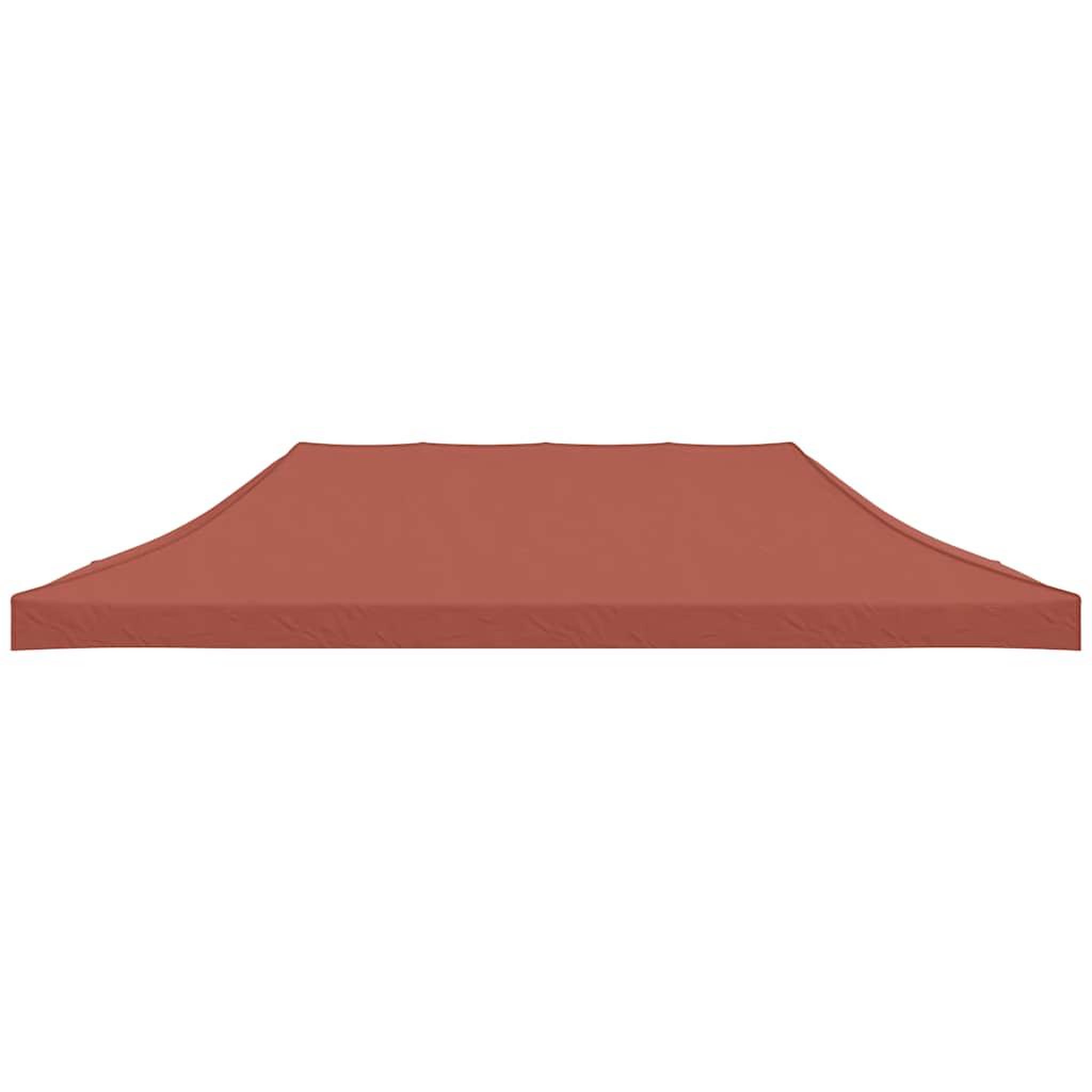 Voir la diapositive 3 : VIDAXL Toit de tente de reception 6x3 m Terre cuite 270 g/m^2