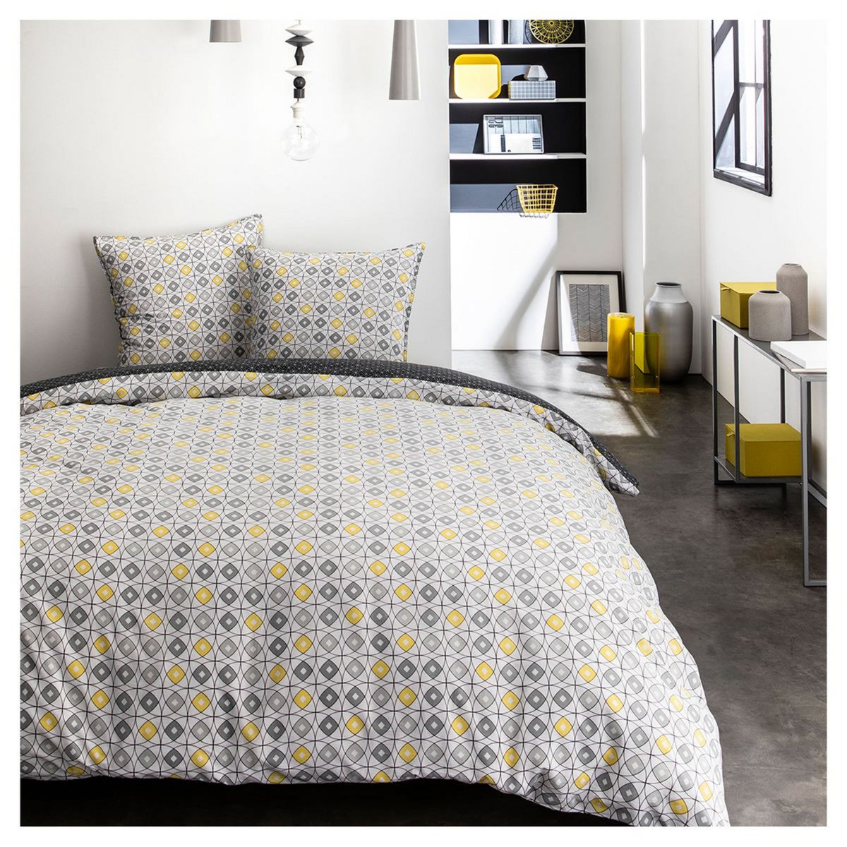 TODAY Parure housse de couette en coton 57 fils SIDONIE