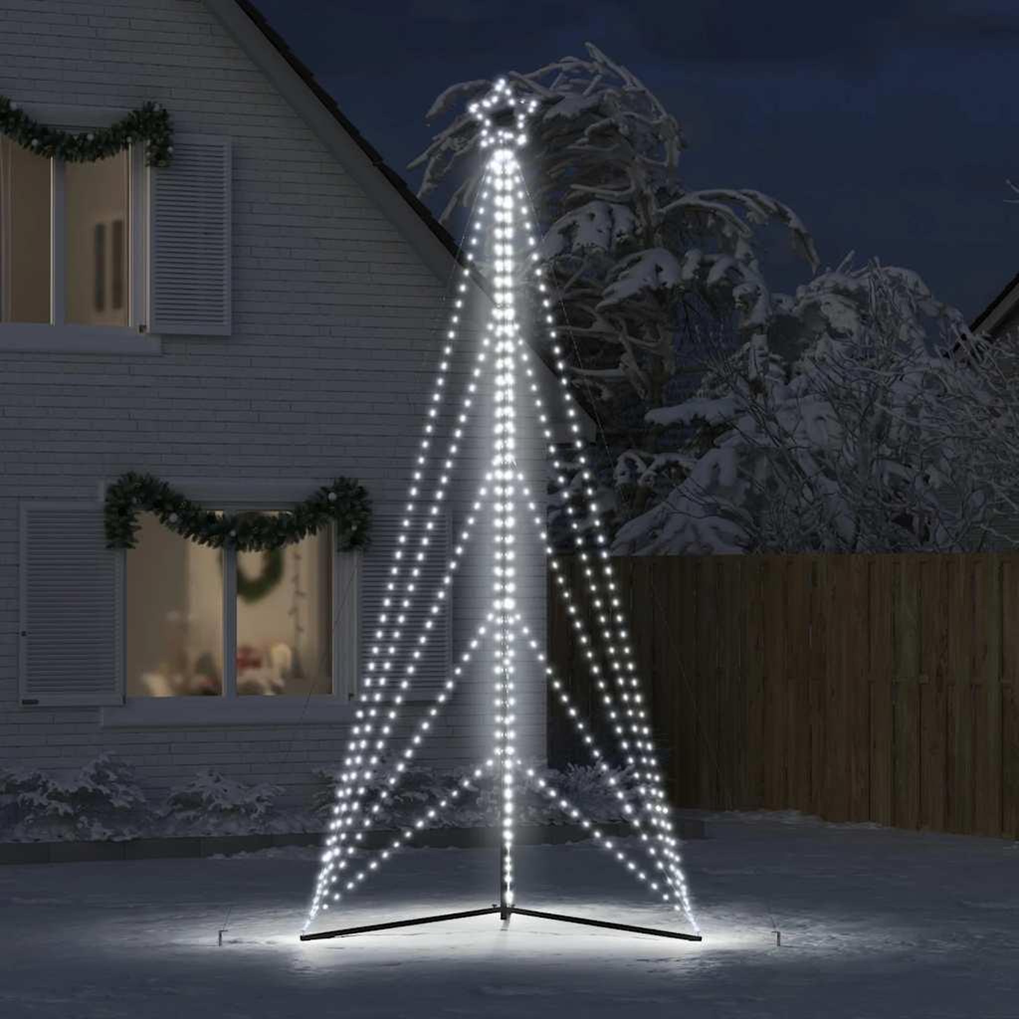 Voir la diapositive 3 : VIDAXL Sapin de Noël a LED 615 LED blanc froid 404,5 cm