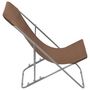 Voir la diapositive 4 : VIDAXL Chaises de plage pliables lot de 2 Acier et tissu oxford Marron