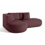 Voir la diapositive 4 : LISA DESIGN Santorini - canapé modulable d'angle gauche + pouf - 4 places - en tissu texturé