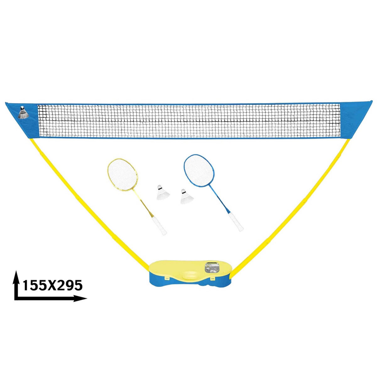 CDTS Ensemble de Badminton avec Filet + raquettes + cordage + volants