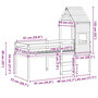 Voir la diapositive 6 : VIDAXL Lit haut sans matelas cire marron 75x190 cm bois de pin massif
