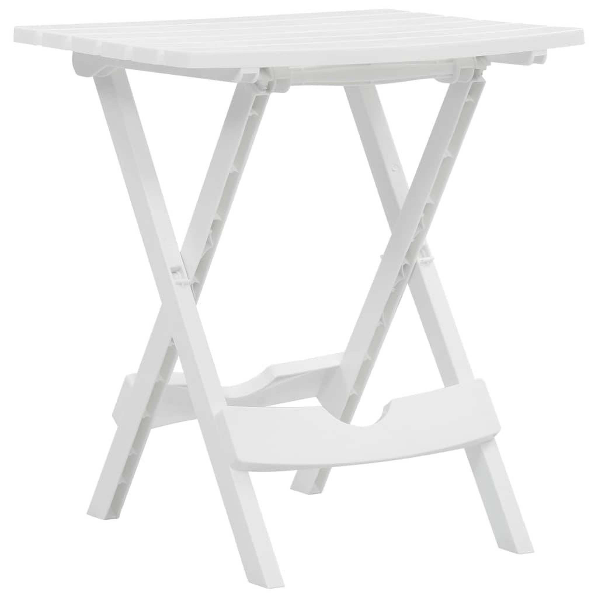 Voir la diapositive 1 : VIDAXL Table pliable de jardin 45,5x38,5x50 cm blanc