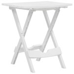 VIDAXL Table pliable de jardin 45,5x38,5x50 cm Blanc