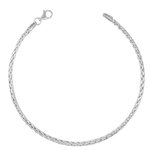 L'ATELIER D'AZUR Bracelet Or Blanc Maille Palmier - Femme