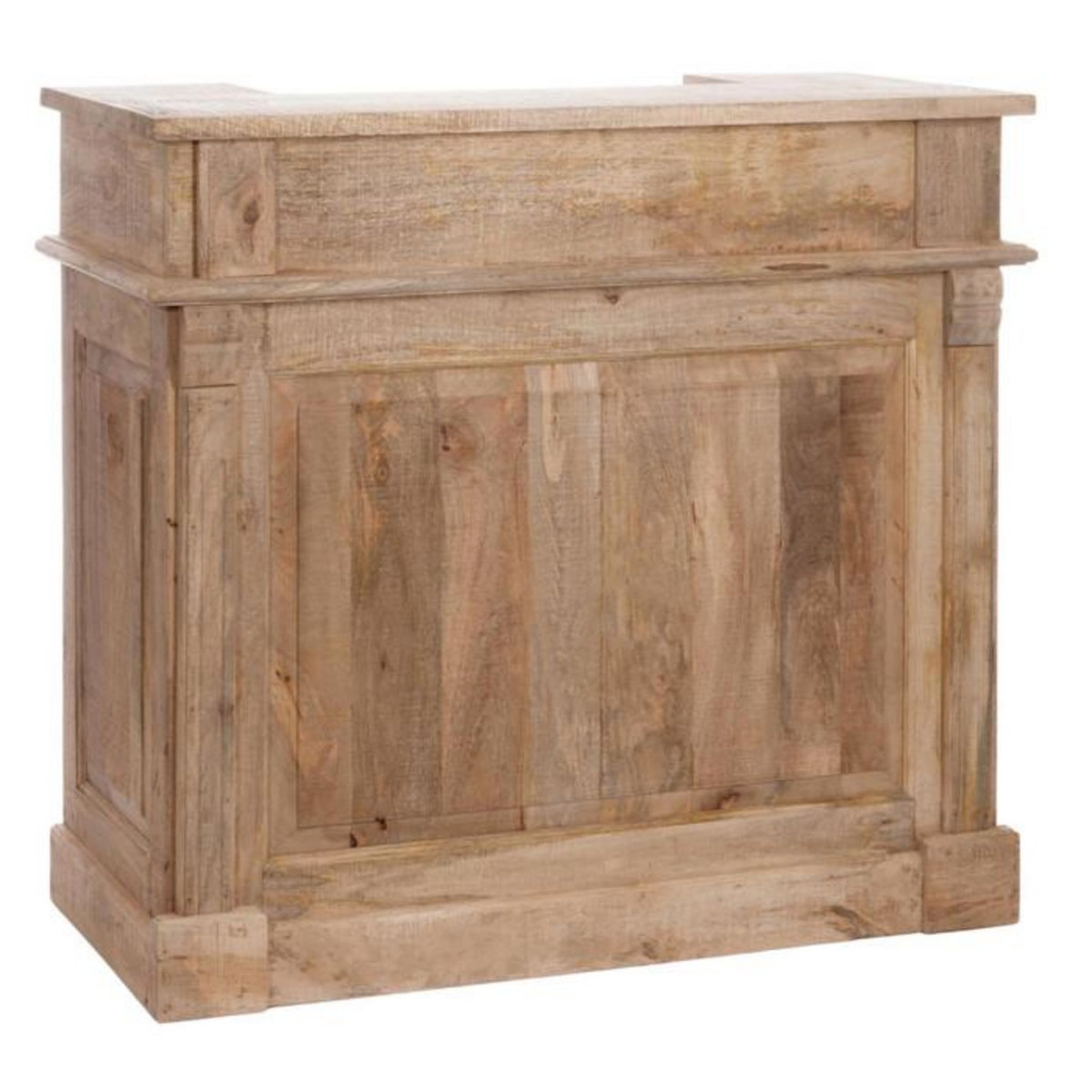 Paris Prix Bar en Bois 2 Tiroirs  Theodore  120cm Naturel