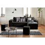 Voir la diapositive 2 : BEST MOBILIER California - canapé d'angle réversible convertible - avec coffre, tablette et poufs - en velours côtelé - 4 places