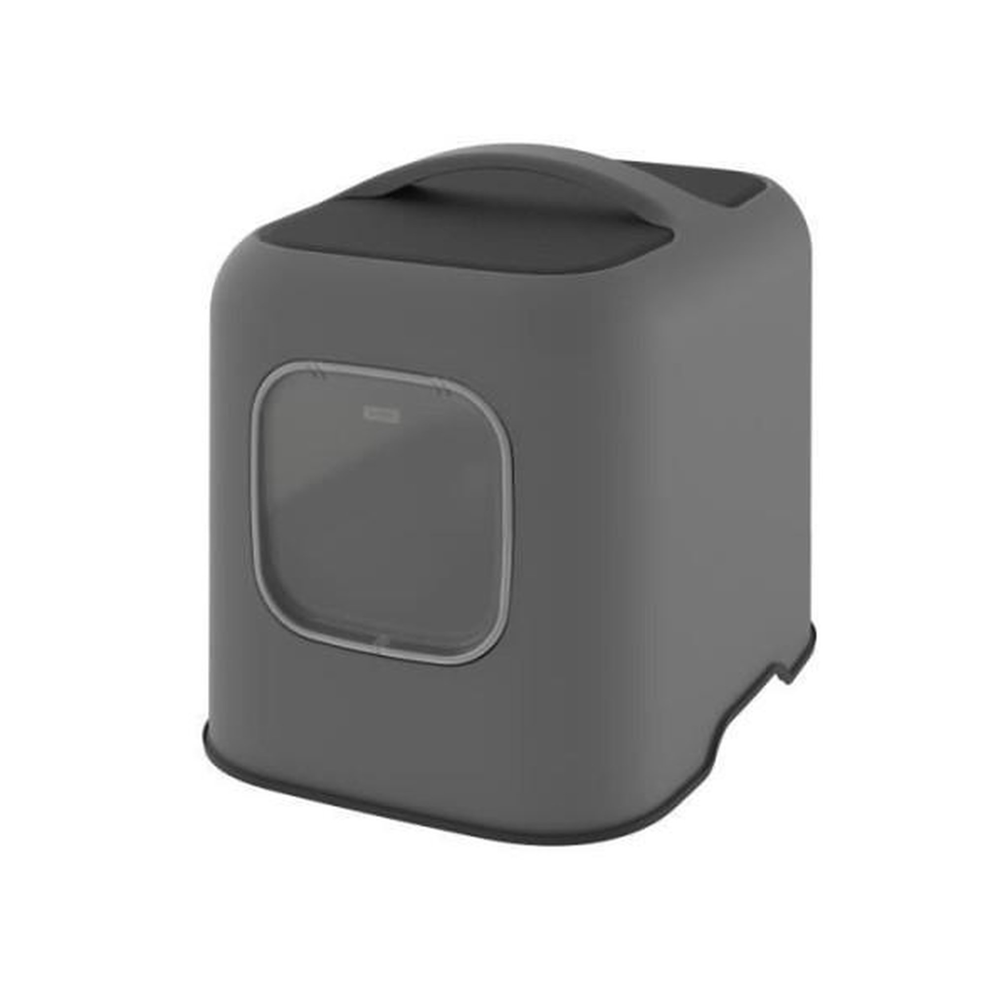 ROTHO Rotho - maison toilette pour chat 50 x 38x 40 cm - bac a litiere - anthracite