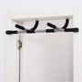 Voir la diapositive 1 : HOMCOM Barre de traction - barre de porte - pull up bar - barre d'étirement musculation pour cadres de porte - acier gris