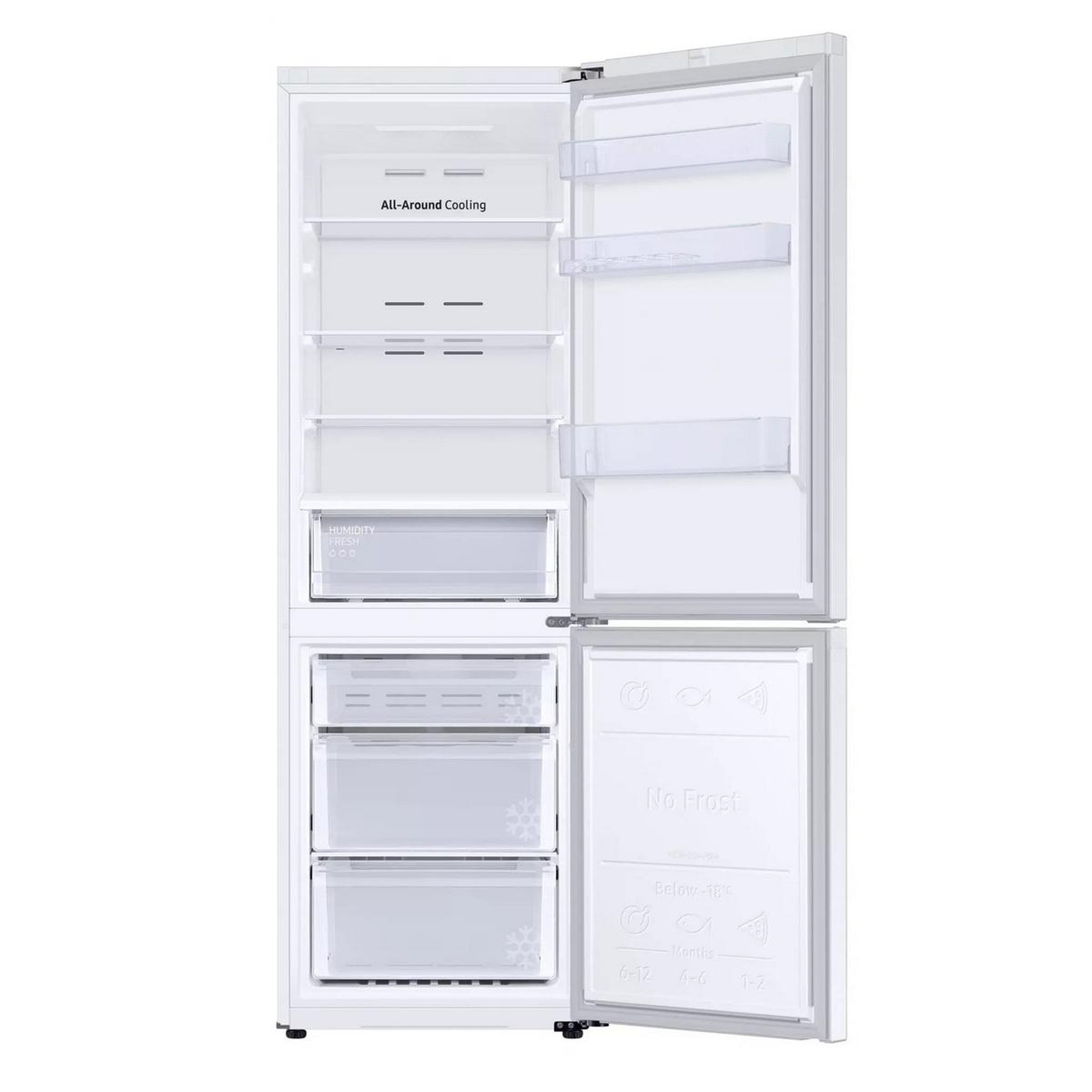 Voir la diapositive 5 : Samsung Réfrigérateur combiné 60cm 344l ventilé blanc - RB34C600DWW