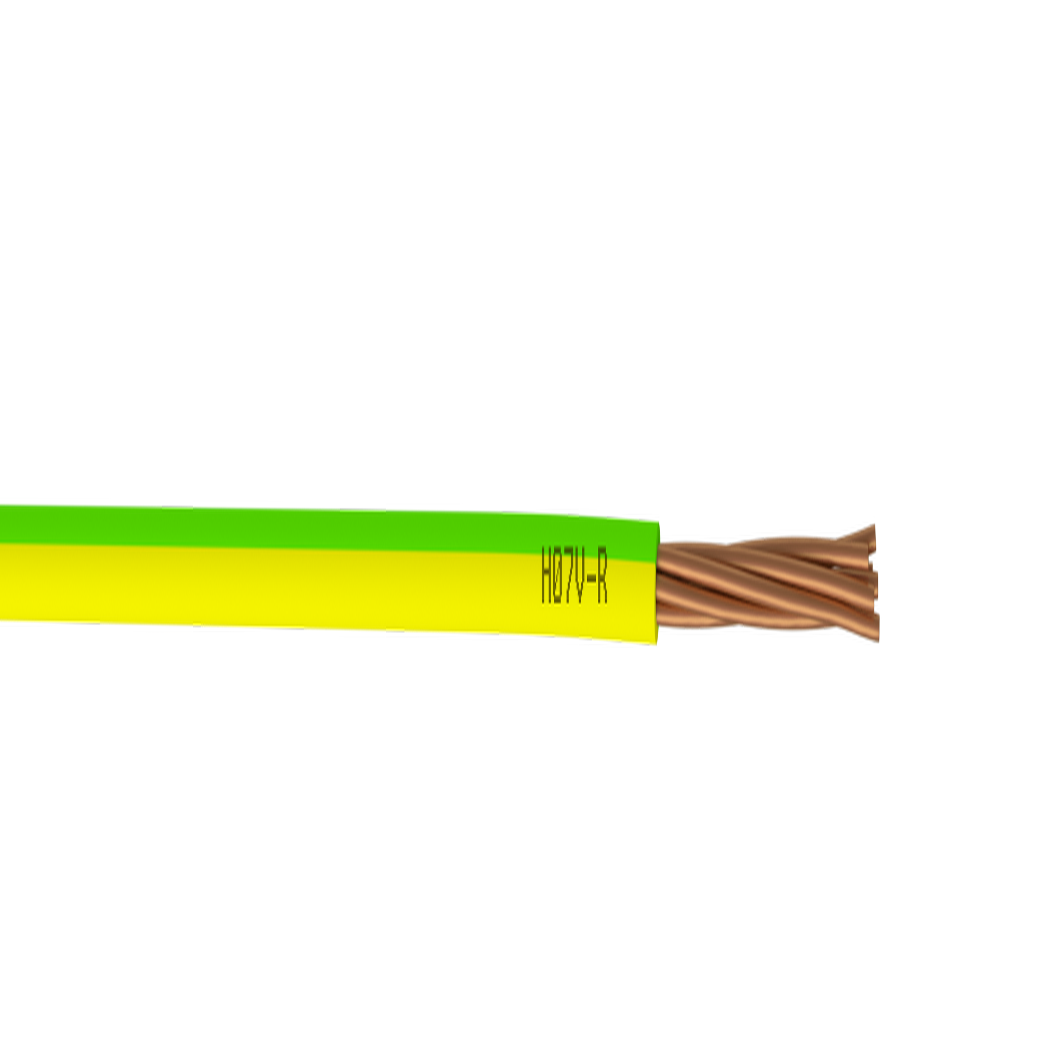 CENTRALE BRICO Fil électrique 1.5 mm² h07vu, en couronne de 25M vert / jaune