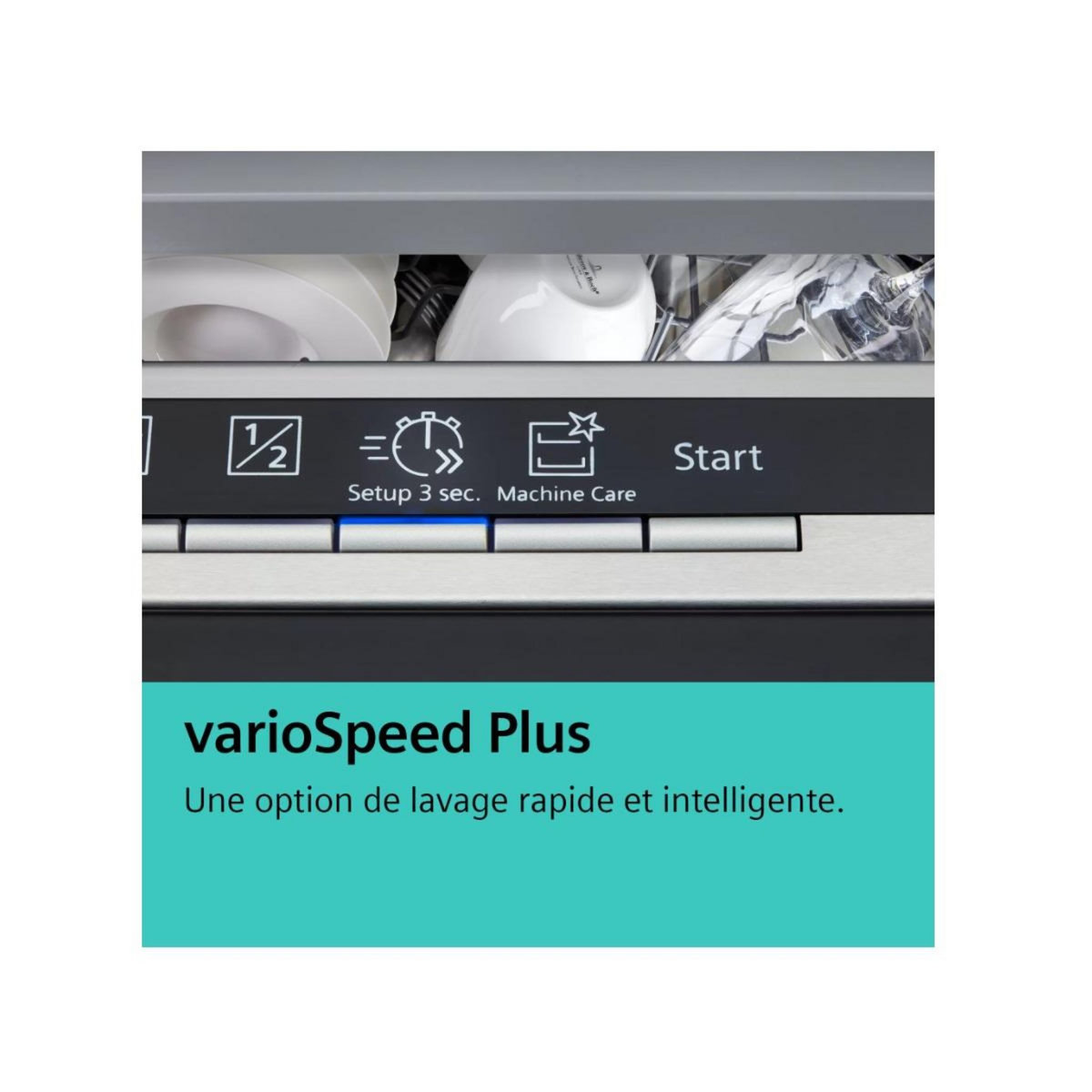 Siemens Lave-vaisselle 45cm 10 couverts 43db gris inox - SR25YI04ME