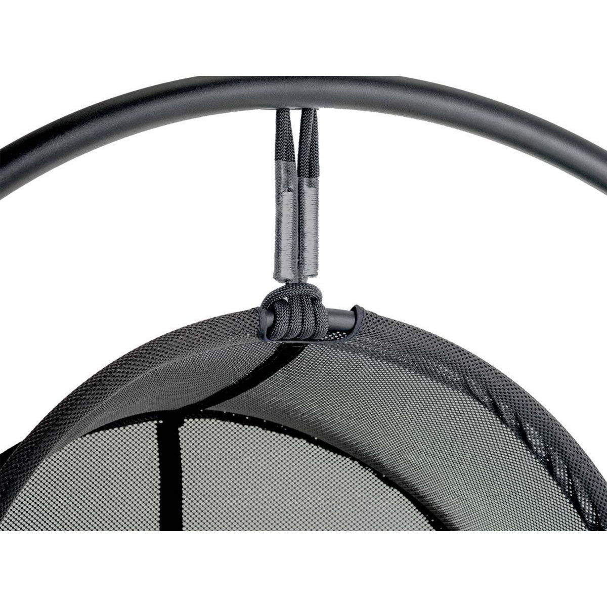 HESPERIDE Fauteuil oeuf suspendu en aluminium émeraude et graphite Pacha - Hespéride