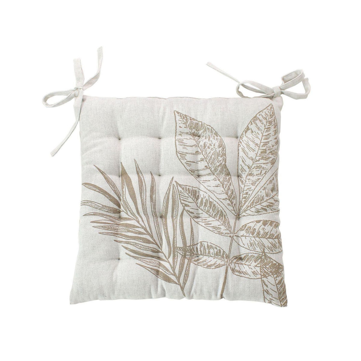 TOILINUX Galette de chaise en coton recyclée NATURA