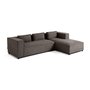 Voir la diapositive 2 : LISA DESIGN Stella - canapé d'angle droit - 4 places - en tissu texturé