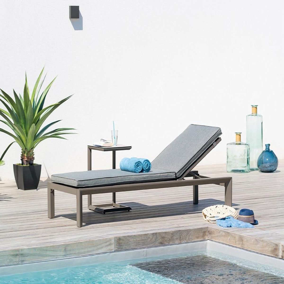 HESPERIDE Transat en aluminium Évasion Tonka - Hespéride