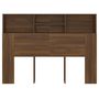 Voir la diapositive 5 : VIDAXL Armoire de tete de lit Chene marron 140x19x103,5 cm