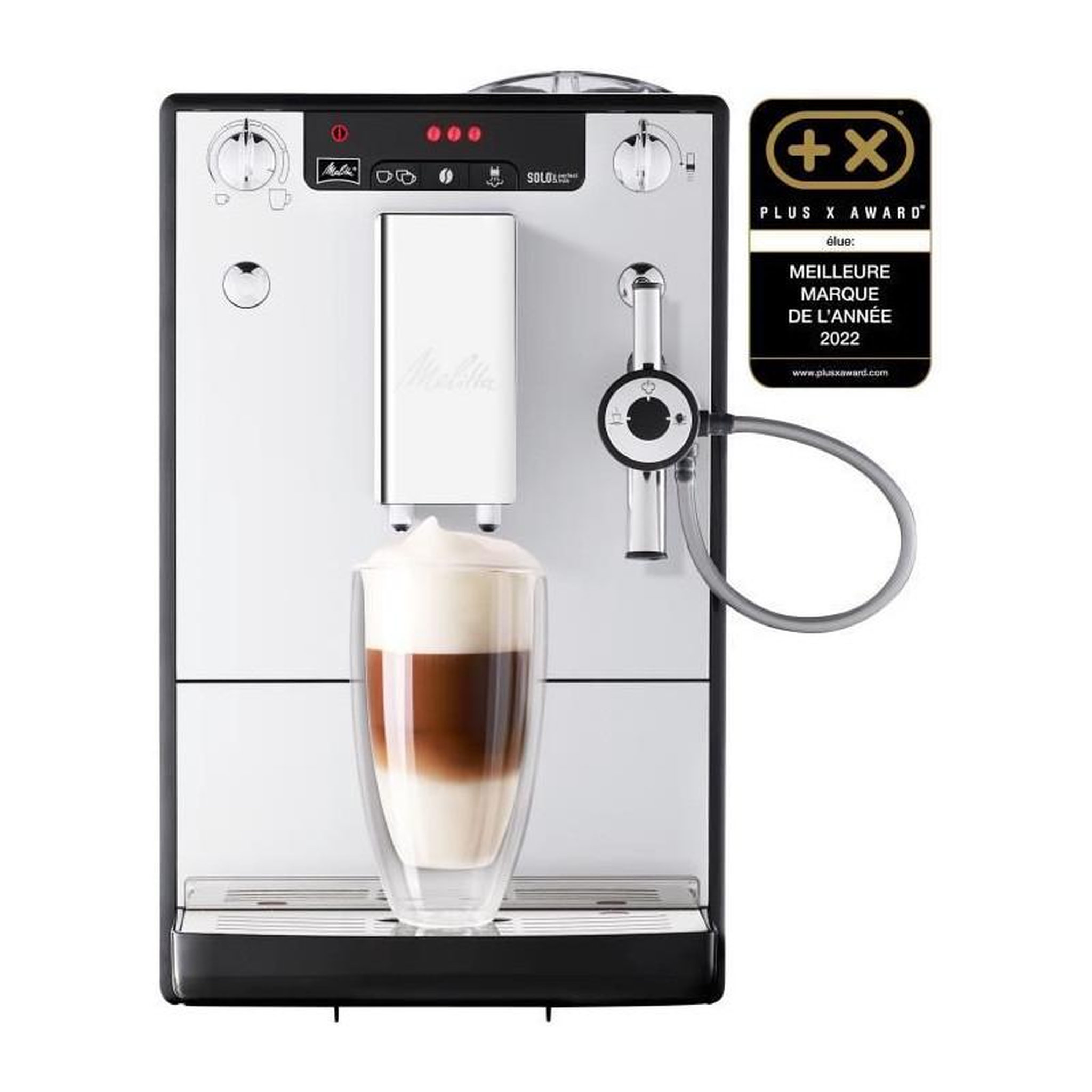 Voir la diapositive 2 : Melitta Machine a café MELITTA - Solo & Perfect Milk E957-203 Argent