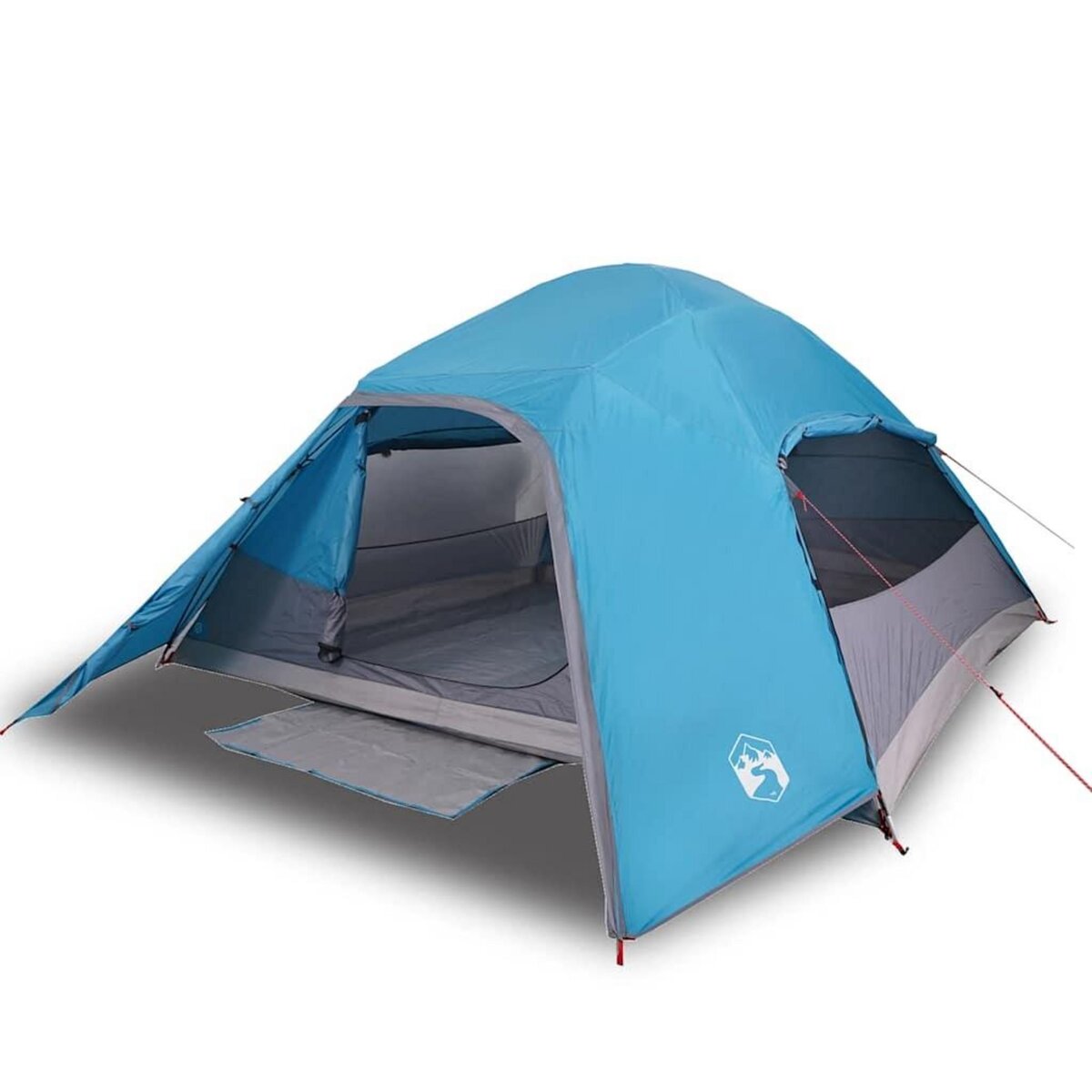 VIDAXL Tente de camping a dome 4 personnes bleu impermeable