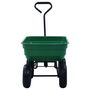 Voir la diapositive 5 : VIDAXL Chariot a main de jardin 300 kg 75 L Vert