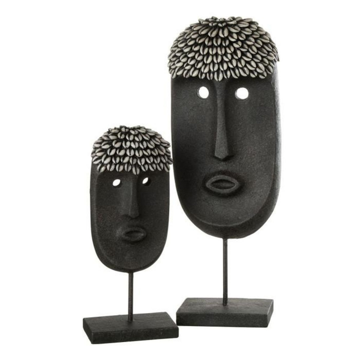 Paris Prix Statue Déco  Masque Ethnique  34cm Noir