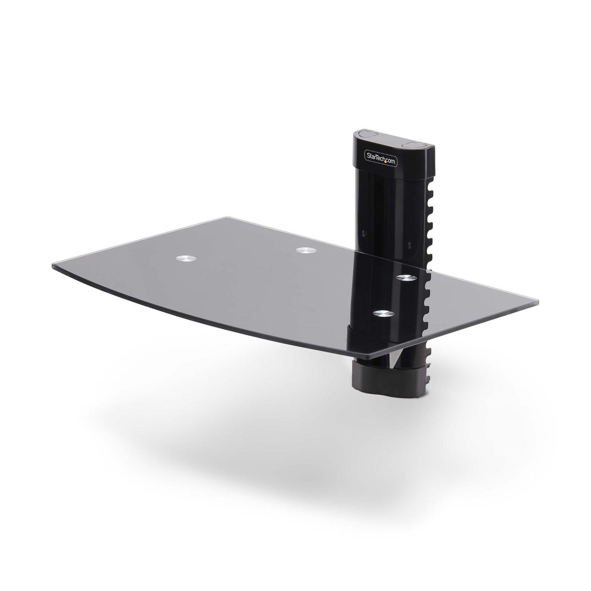 Voir la diapositive 2 : Startech Startech.com étagère av murale flottante, support à hauteur ajustable pour sous télévision, support mural pour tv, organiser l'équipement a/v sur l'étagère en verre trempé noir