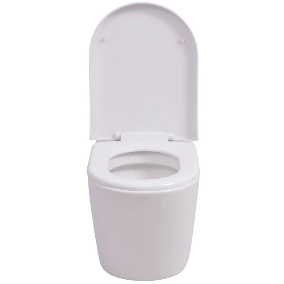 VIDAXL Toilette murale avec reservoir cache Ceramique Blanc