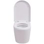 Voir la diapositive 5 : VIDAXL Toilette murale avec reservoir cache Ceramique Blanc