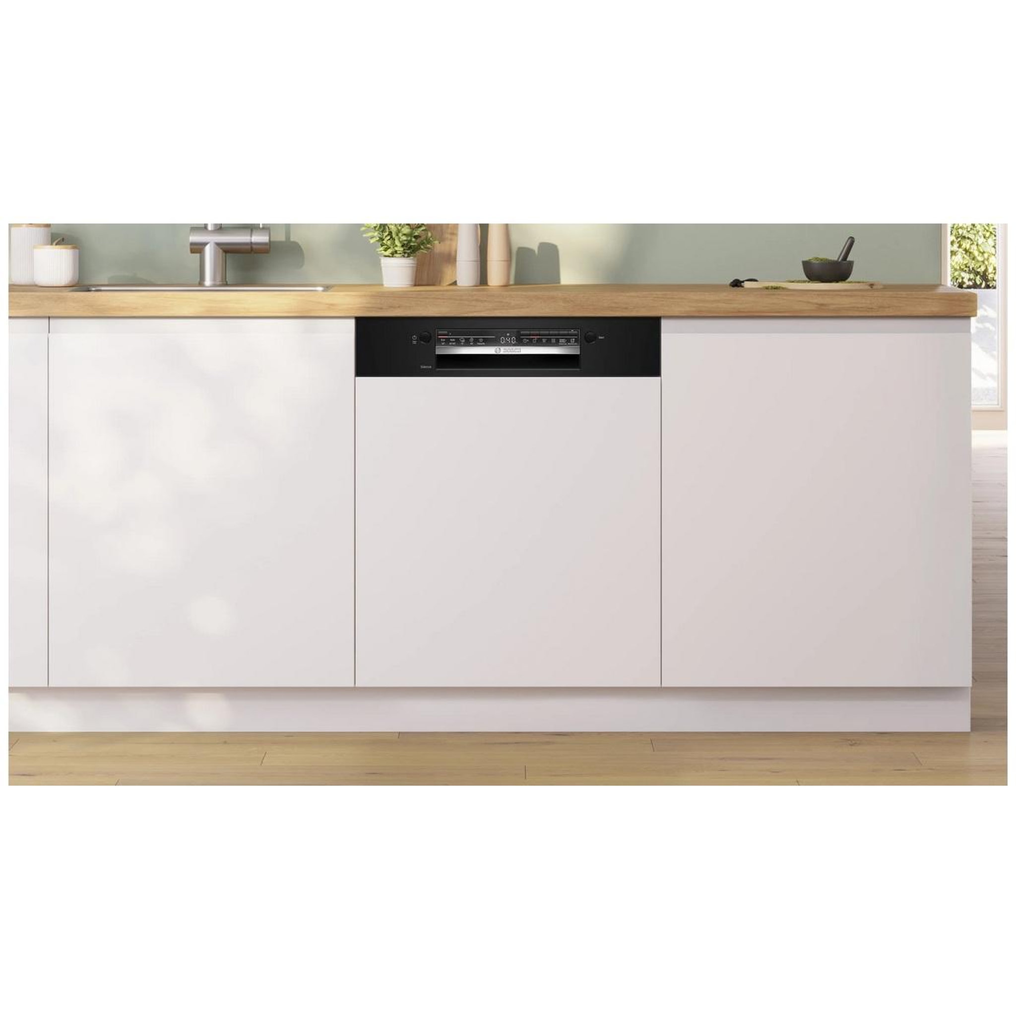 Voir la diapositive 2 : BOSCH Lave-vaisselle 60cm 13 couverts 46db intégrable avec bandeau noir - smi2htb06e