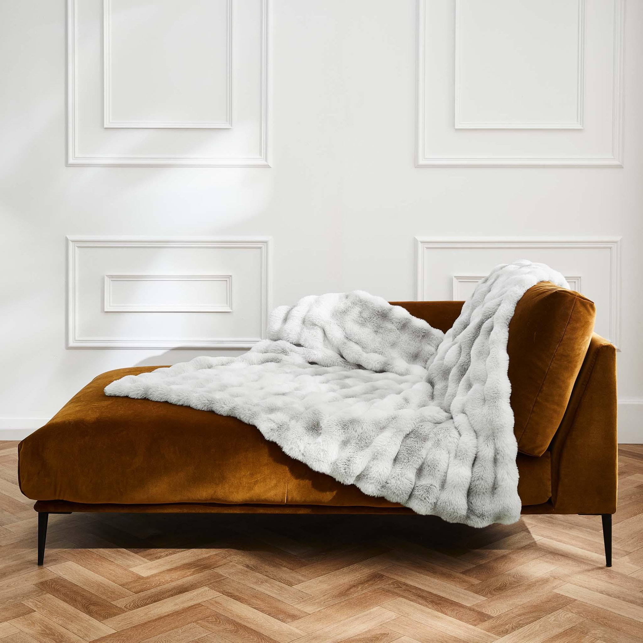 Voir la diapositive 4 : Eden Plaid effet peluche et polaire mountain