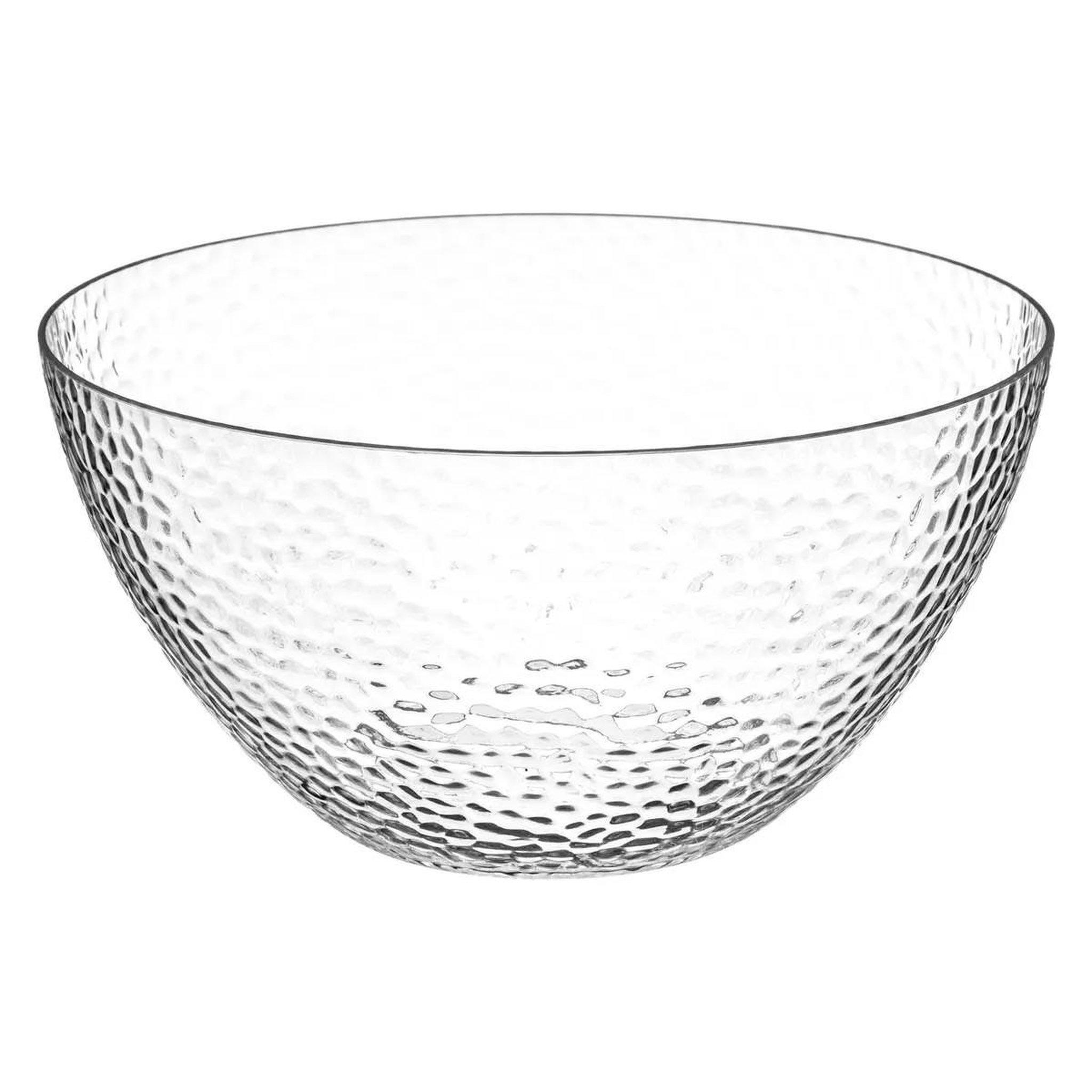 Voir la diapositive 1 : FIVE Saladier en plastique  martelé  25cm transparent