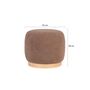 Voir la diapositive 3 : LISA DESIGN Kasia - pouf - en tissu bouclette