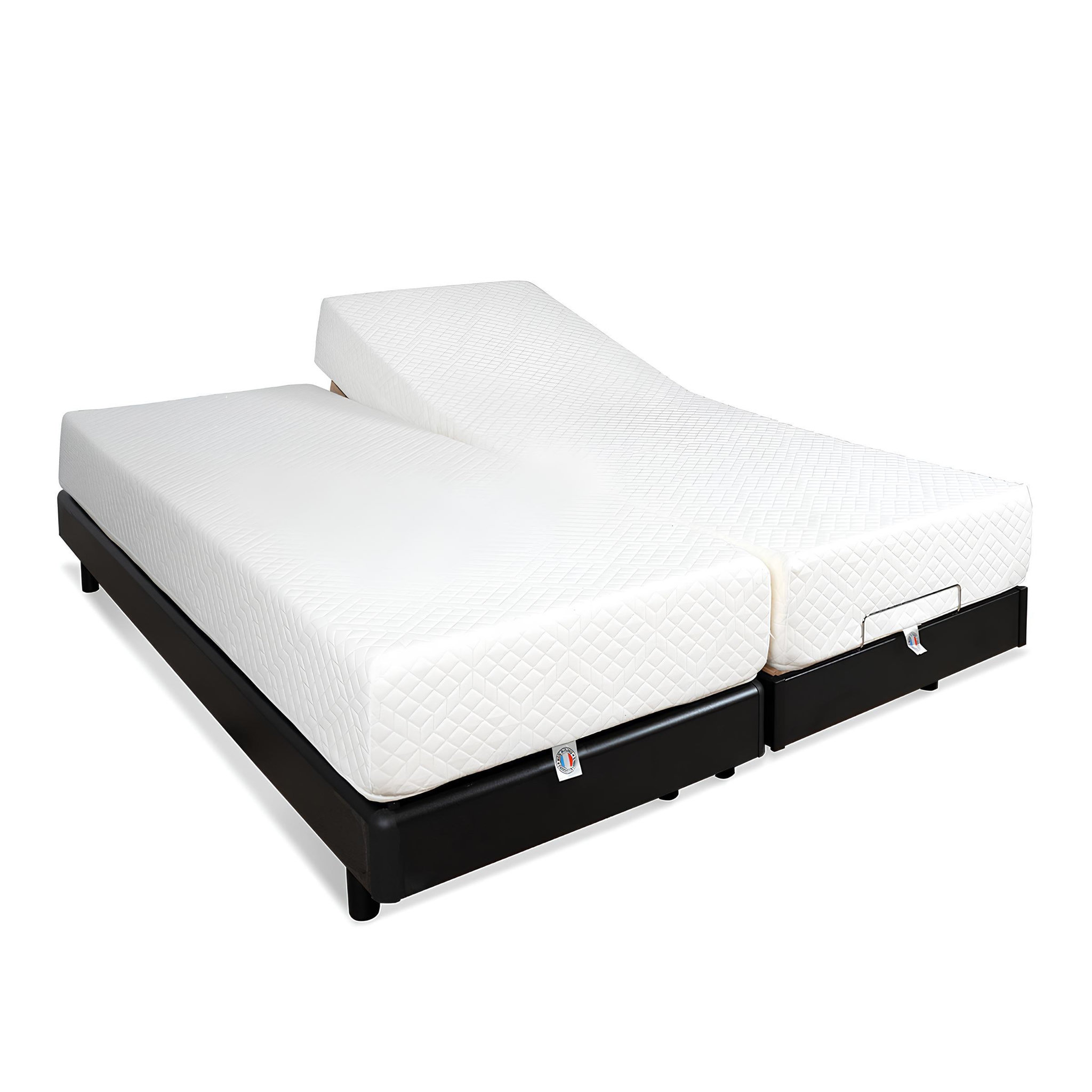 Voir la diapositive 5 : BELLECOUR Bellecour literie | ensemble duo bodysoft | sommiers électriques + matelas mémoire de forme