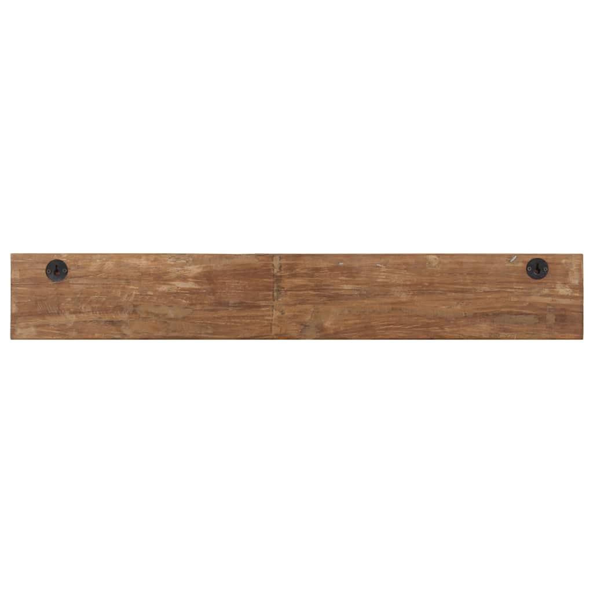 Voir la diapositive 5 : VIDAXL Cintre de couloir et 5 crochets 100x2,5x15 cm bois recuperation