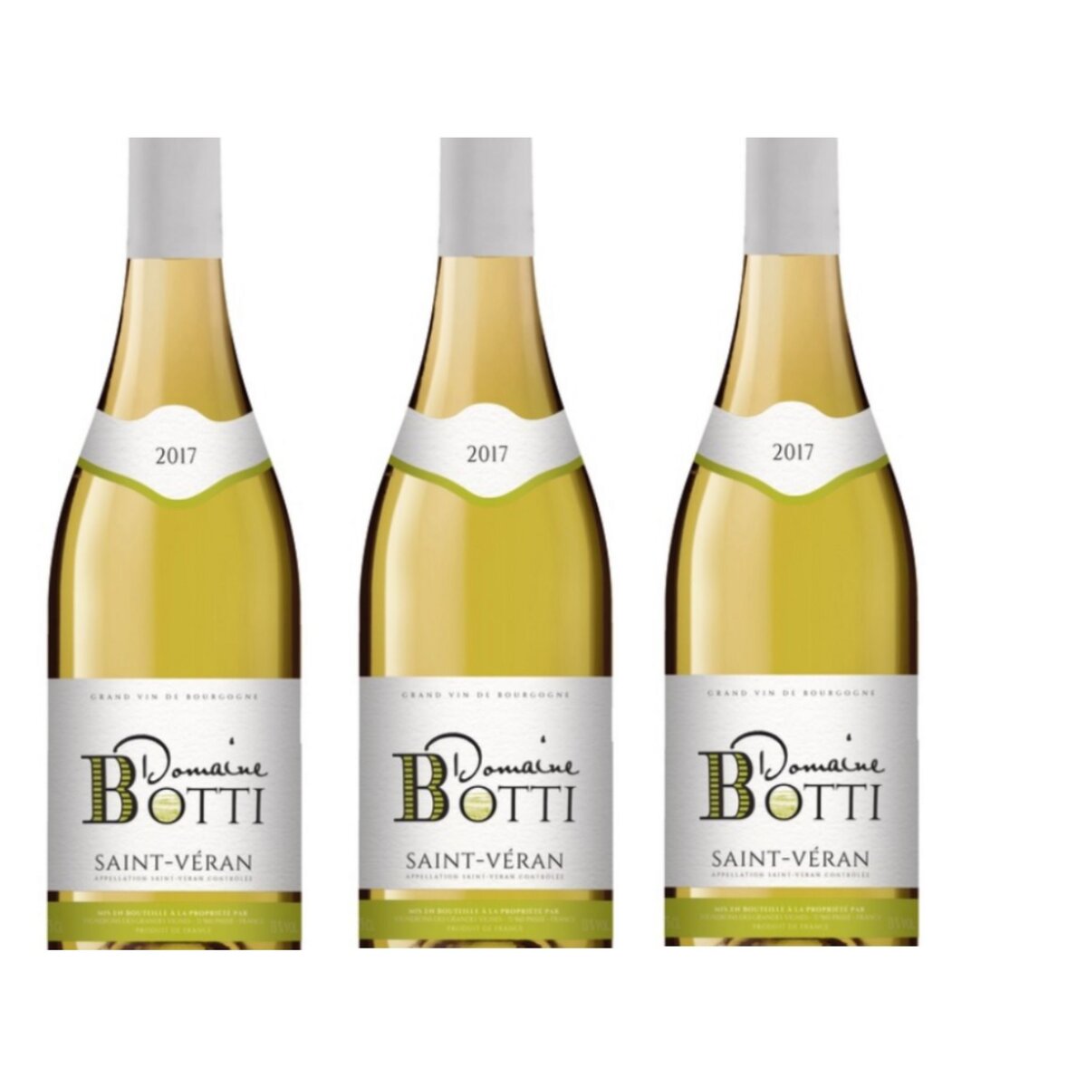 Lot de 3 bouteilles Domaine Botti Saint Véran AOP Blanc 2017
