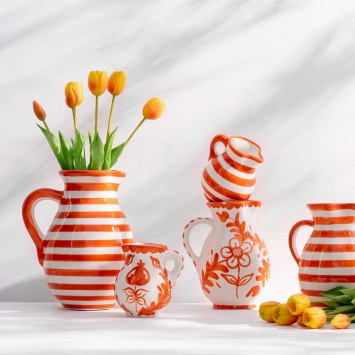 Paris Prix Pichet en Céramique  Granada Rayure  3,3L Orange