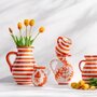 Voir la diapositive 3 : Paris Prix Pichet en Céramique  Granada Rayure  3,3L Orange