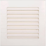 CENTRALE BRICO Grille d'aération abs naturel, L.14 x l.14 cm