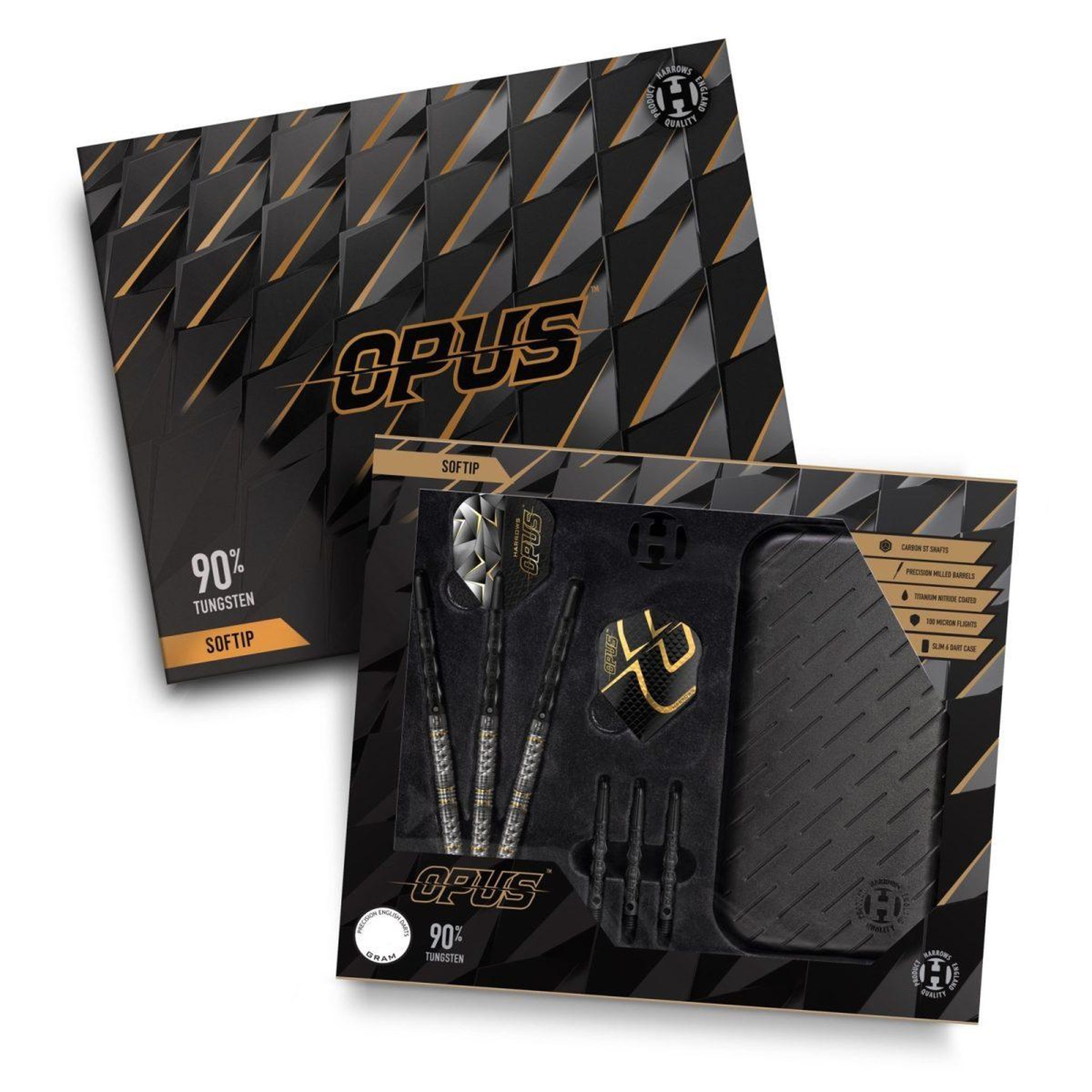 Harrows Fléchettes Opus 90% pointe plastique 18g