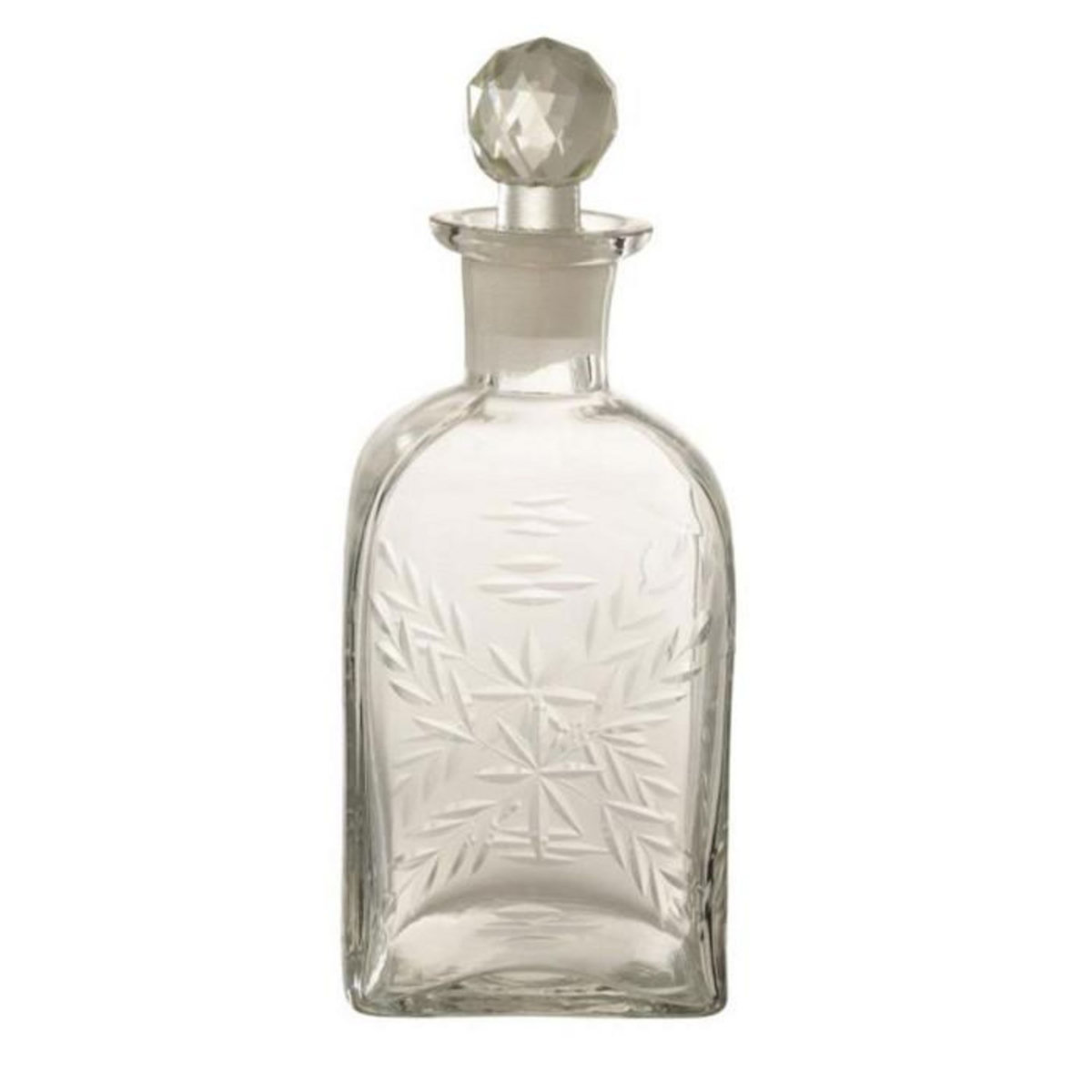 Paris Prix Carafe Design en Verre  Carrée  46cm Transparent