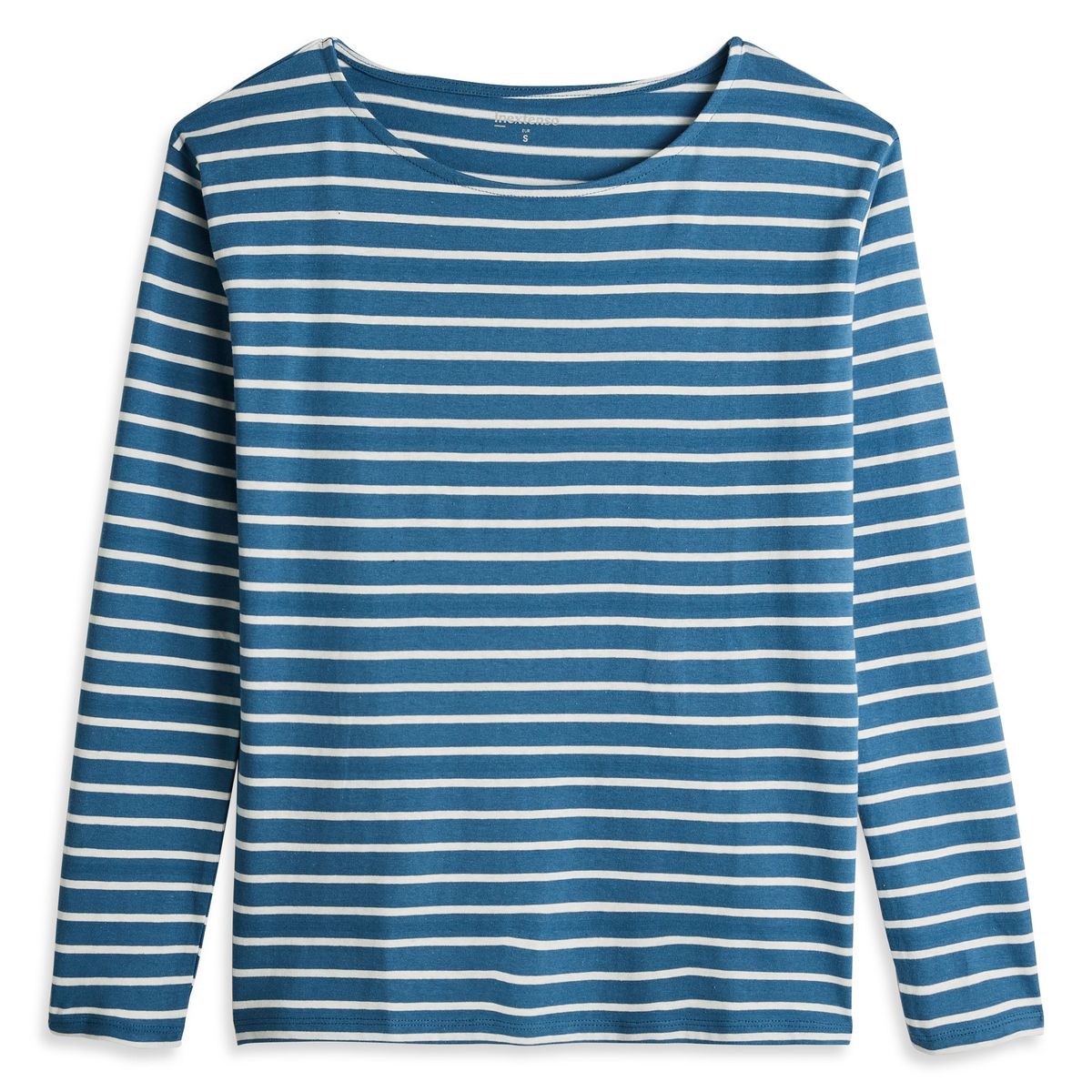INEXTENSO T-shirt manche courte bleu canard uni femme