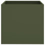 Voir la diapositive 5 : VIDAXL Jardinieres 2 pcs vert olive 49x47x46 cm acier