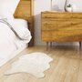 Voir la diapositive 2 : The Home Deco Factory Tapis imitation fourrure poils fins - 60 x 90 cm - Ecru
