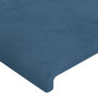 Voir la diapositive 4 : VIDAXL Tetes de lit 2 pcs Bleu fonce 100x5x78/88 cm Velours