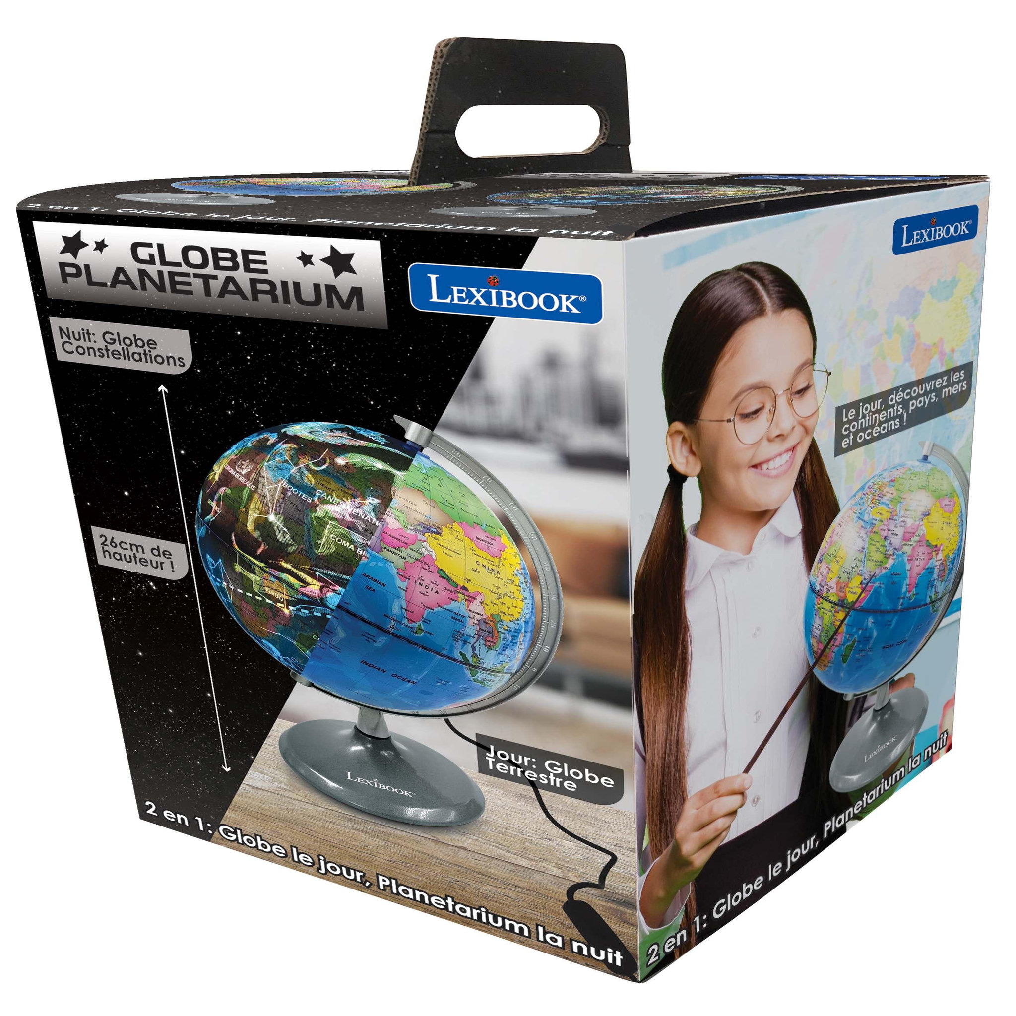 Voir la diapositive 4 : Lexibook Globe jour et nuit lumineux (français)