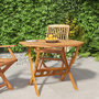 Voir la diapositive 1 : VIDAXL Table pliable de jardin 90x75 cm Bois d'acacia solide