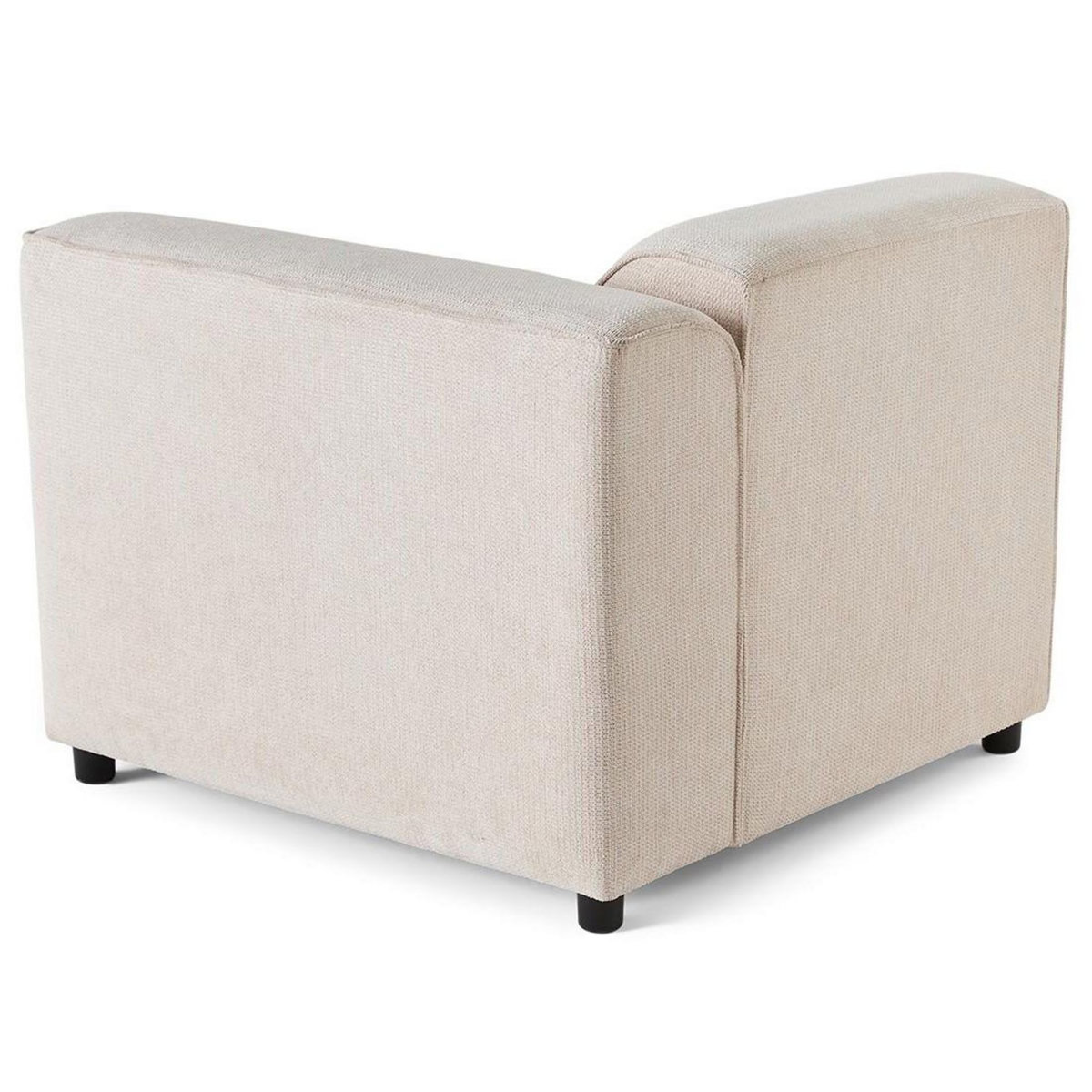 LISA DESIGN Suaro - module d'assise d'angle droit en tissu texturé