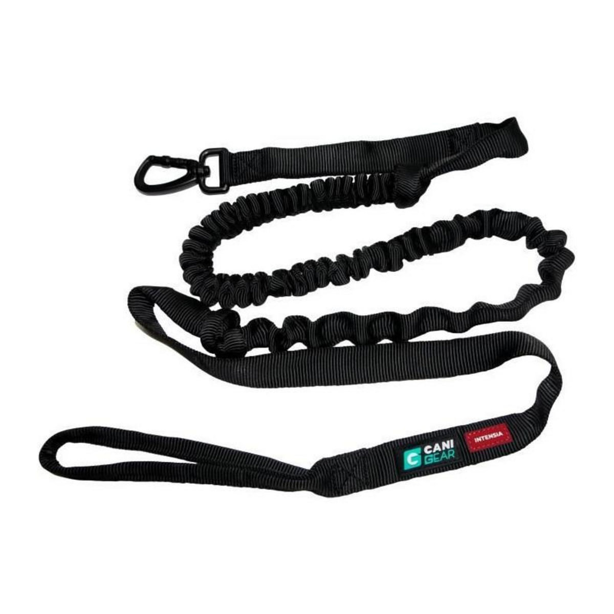 Longe de traction pour chien - INTENSIA - XL - 2.4 m - Chien +25 kg - Noir