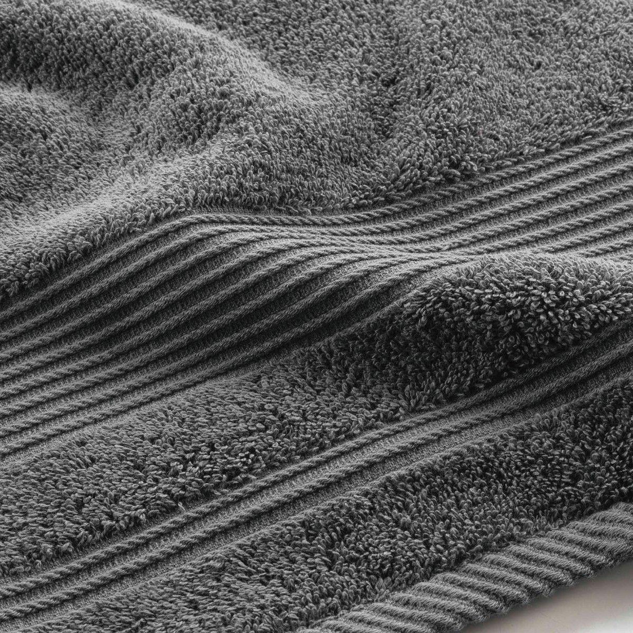 Voir la diapositive 2 : Douceur d'Intérieur Drap de douche  tendresse  70x130cm anthracite